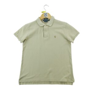 Polo manches courtes femme beige Polo Ralph Lauren Col Polo