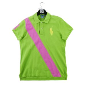 Polo manches courtes femme vert Polo Ralph Lauren Col Polo