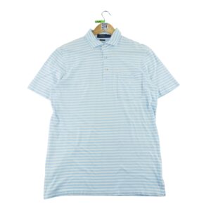 Polo manches courtes homme bleu clair Polo Ralph Lauren Motif a rayures Col Polo