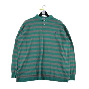 Polo manches longues homme gris Polo Ralph Lauren Motif a rayures Col Polo