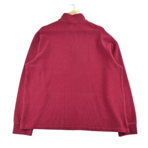 Pull homme manches longues rouge Polo Ralph Lauren Col Montant