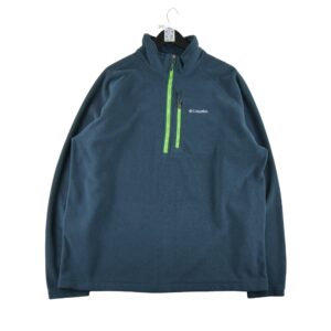 Pull polaires homme manches longues marine Columbia Col Montant