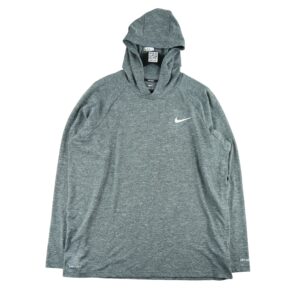 Sweat a capuche femme manches longues gris Nike Motif chine Col Rond