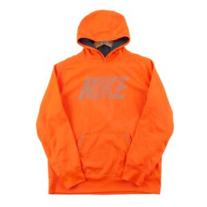 Sweat a capuche femme manches longues orange Nike Col Rond