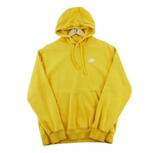 Sweat a capuche homme manches longues jaune Nike Col Rond