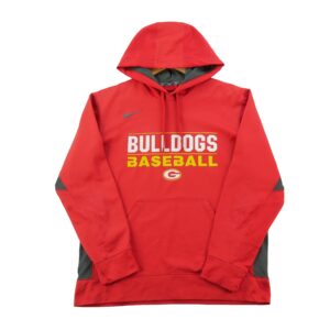 Sweat a capuche homme manches longues rouge Nike Col Rond