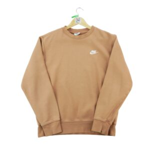 Sweat homme manches longues beige Nike Col Rond
