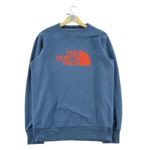 Sweat homme manches longues bleu The North Face Col Rond