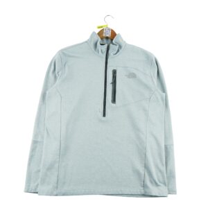 Sweat homme manches longues gris The North Face Col Montant