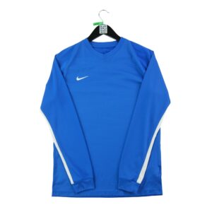 T shirt homme manches longues bleu Nike Col Rond