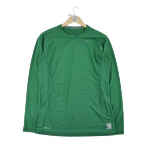 T shirt homme manches longues vert Nike Col Rond