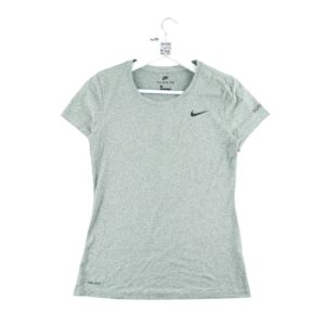 T shirt manches courtes femme gris Nike Motif chine Col Rond