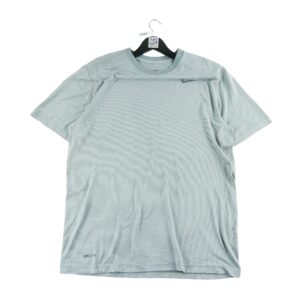 T shirt manches courtes homme gris Nike Motif a rayures Col Rond