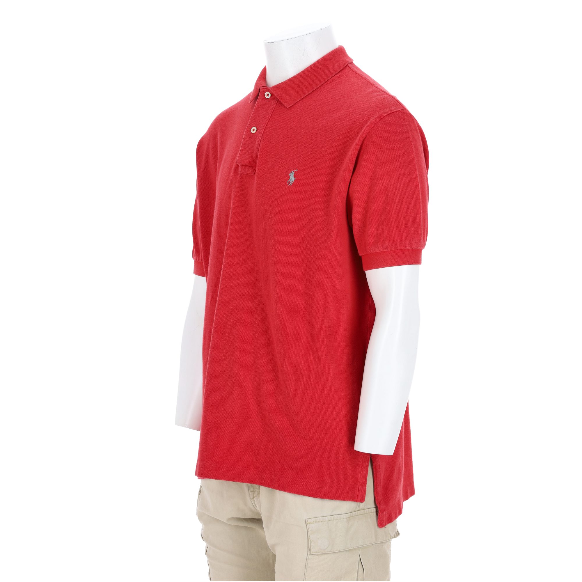 Polo manches courtes Homme  Rouge 4