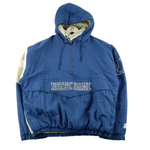 Blouson homme manches longues bleu Starter Equipe Notre Dame
