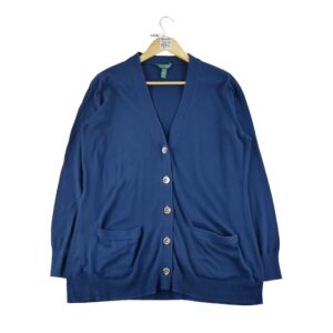 Gilet femme manches longues marine Lauren Ralph Lauren Col V