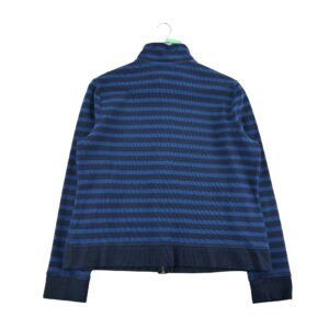 Gilet femme manches longues marine Lauren Ralph Lauren Motif a rayures Col Harrington