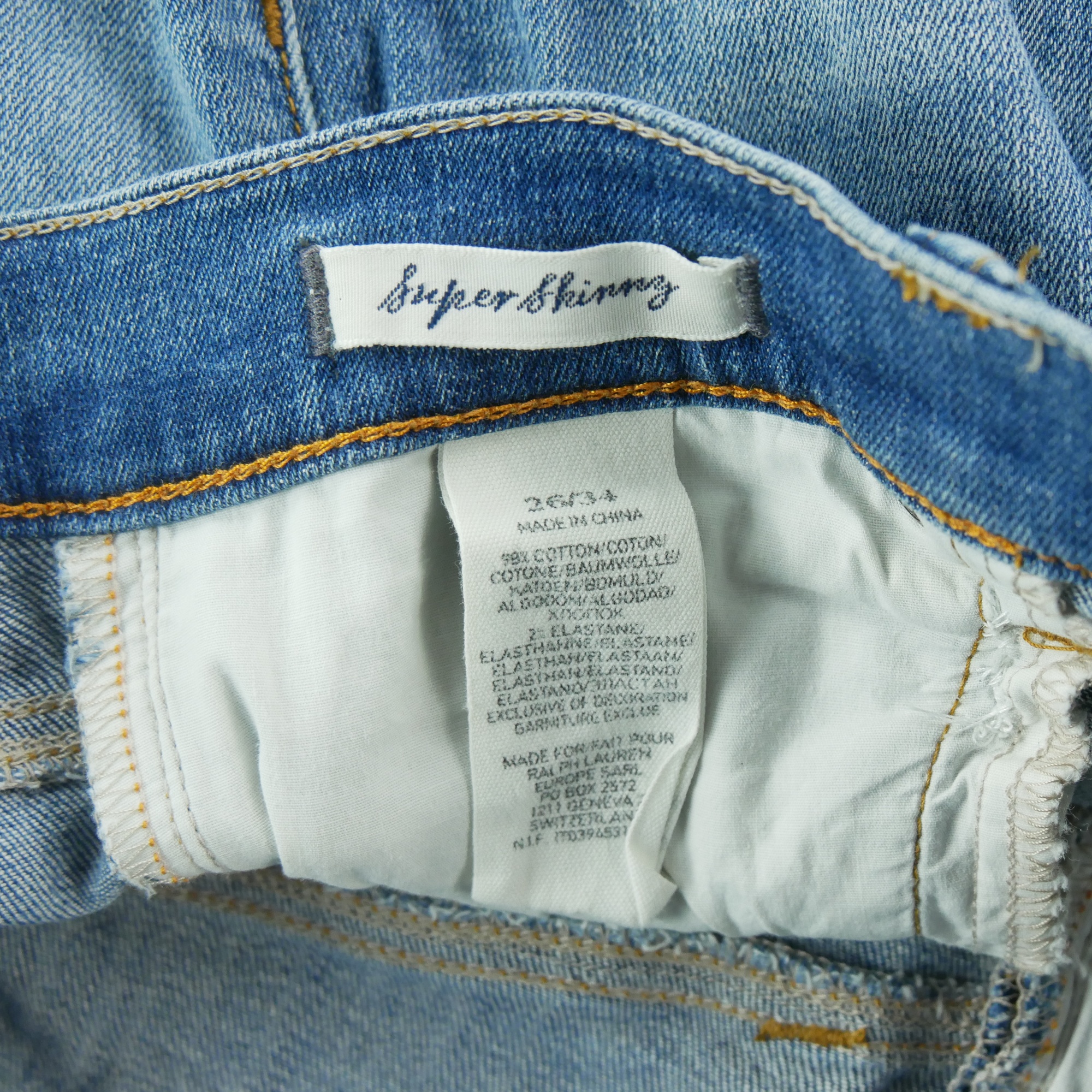 Jean Femme Skinny Bleu clair 7