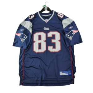 Maillot manches courtes homme marine NFL Equipe New England Patriots