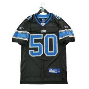 Maillot manches courtes homme noir NFL Equipe Detroit Lions