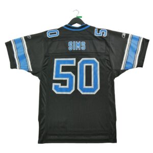 Maillot manches courtes homme noir NFL Equipe Detroit Lions