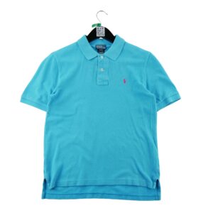 Polo manches courtes enfant bleu Polo Ralph Lauren Col Polo