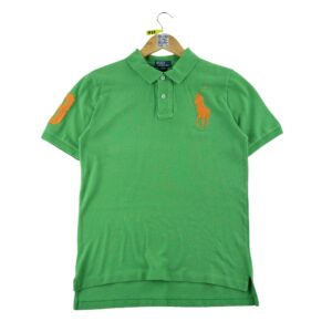 Polo manches courtes enfant vert Polo Ralph Lauren Col Polo