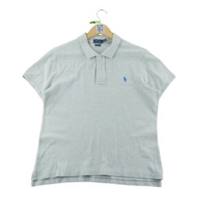 Polo manches courtes femme gris Polo Ralph Lauren Col Polo