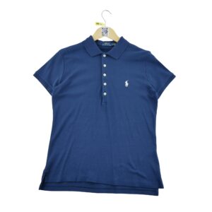 Polo manches courtes femme marine Polo Ralph Lauren Col Polo