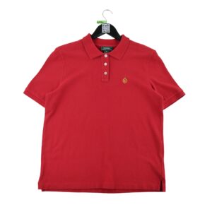Polo manches courtes femme rouge Lauren Ralph Lauren Col Polo