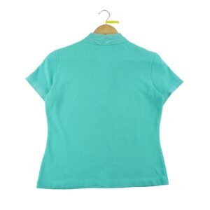 Polo manches courtes femme turquoise Lacoste Col Polo
