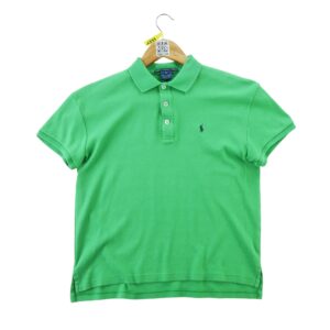 Polo manches courtes femme vert Polo Ralph Lauren Col Polo