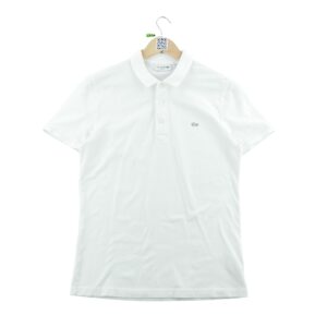 Polo manches courtes homme blanc Lacoste Col Polo