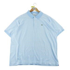 Polo manches courtes homme bleu clair Lacoste Motif a rayures Col Polo
