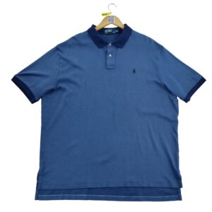 Polo manches courtes homme bleu Polo Ralph Lauren Col Polo