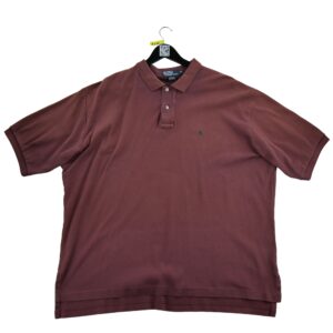 Polo manches courtes homme bordeaux Polo Ralph Lauren Col Polo