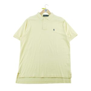 Polo manches courtes homme jaune Polo Ralph Lauren Col Polo