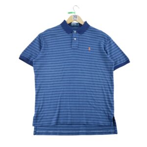 Polo manches courtes homme marine Polo Ralph Lauren Motif a rayures Col Polo