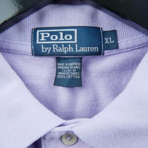 Polo manches courtes homme violet Polo Ralph Lauren Col Polo
