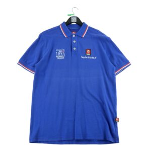 Polo manches courtes homme violet Vintage Col Polo