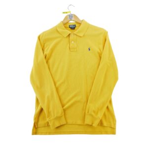 Polo manches longues enfant jaune Polo Ralph Lauren Col Polo