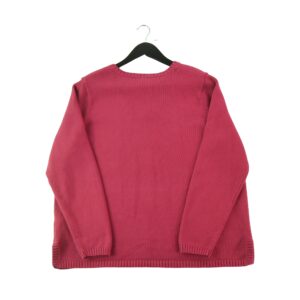 Pull femme manches longues bordeaux Lauren Ralph Lauren Col V
