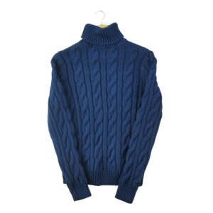 Pull femme manches longues marine Lauren Ralph Lauren Col Roule