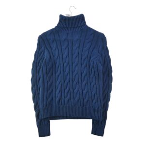 Pull femme manches longues marine Lauren Ralph Lauren Col Roule