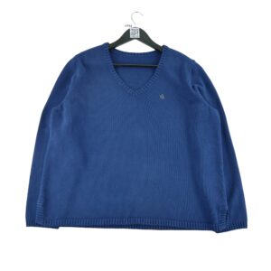 Pull femme manches longues marine Lauren Ralph Lauren Col V
