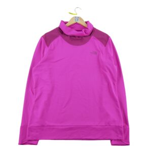 Pull femme manches longues rose The North Face Col Montant