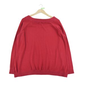 Pull femme manches longues rouge Lauren Ralph Lauren Col Rond