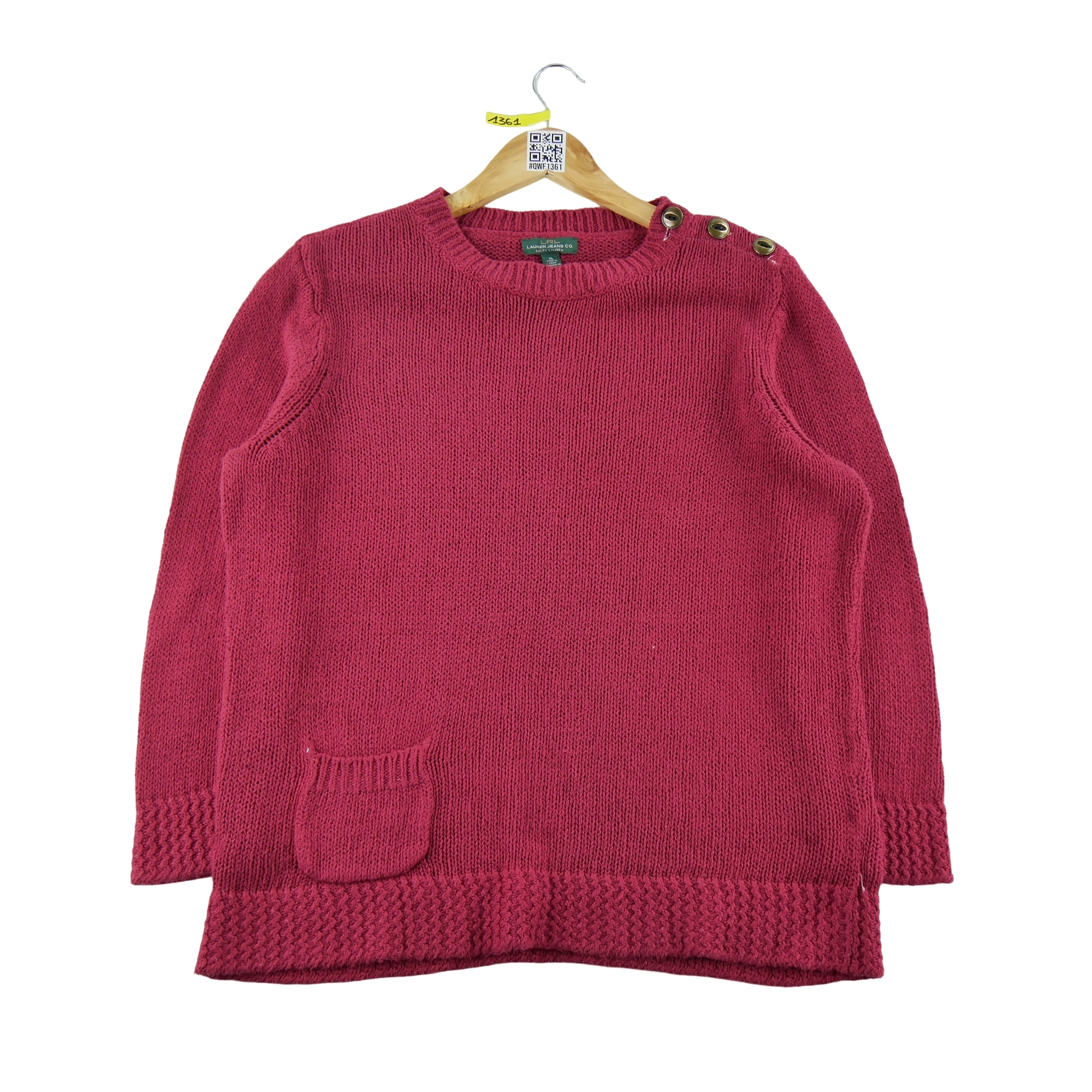 Lauren Ralph Lauren Pull Femme  Rouge - Bon état