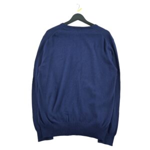 Pull homme manches longues marine Polo Ralph Lauren Col V