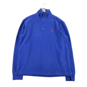 Pull homme manches longues violet Polo Ralph Lauren Col Montant